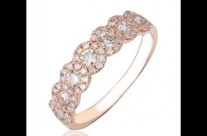 Alliance en or rose Rose & Kara