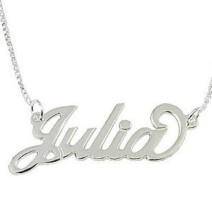 Collier personnalisé collier fantaisie en argent